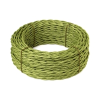 Провод телевизионный (коаксиальный) TV+LAN, витой в декоративной оплетке Витой "Царский Стиль" RS-30-87, Фисташковый